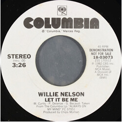 Willie Nelson Let It Be Me USED VINYL 7INCH 45 RPM PROMO STEREO