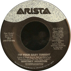Whitney Houston I'm Your Baby Tonight VINYL 7" USED