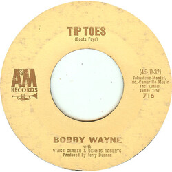 Bobby Wayne Tip Toes / Bobby's Boogie #1 USED VINYL 7INCH 45 RPM