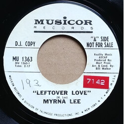 Myrna Lee Leftover Love / A Promise USED VINYL 7INCH 45 RPM SINGLE PROMO