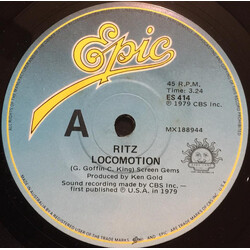 Ritz Locomotion USED VINYL 7INCH 45 RPM SINGLE