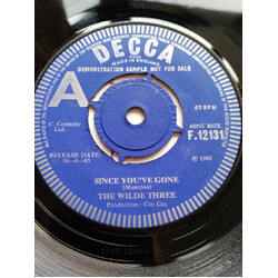 The Wilde Three Since You've Gone USED VINYL 7INCH 45 RPM PROMO