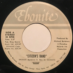 Radar (50) Citizen's Band Vinyl 7" USED