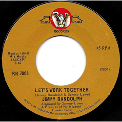 Jimmy Randolph Let's Work Together Vinyl 7" USED