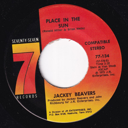 Jackey Beavers Place In The Sun / Someone (Bigger Than You Or Me) Vinyl 7" USED