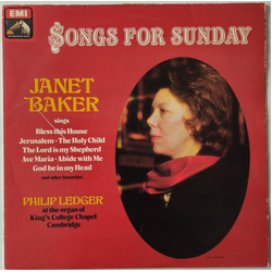 Janet Baker / Philip Ledger Songs for Sunday Vinyl LP USED