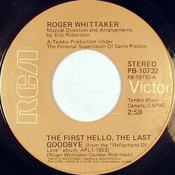 Roger Whittaker The First Hello, The Last Goodbye USED VINYL 7INCH 45 RPM