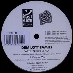 Dem Lott Weekend (Inferno) Vinyl 12" USED
