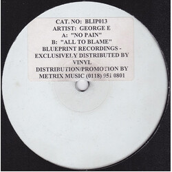 George E (2) No Pain USED VINYL 12INCH WHITE LABEL