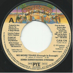 Donna Summer / Barbra Streisand No More Tears (Enough Is Enough) USED VINYL 7INCH 45 RPM SINGLE