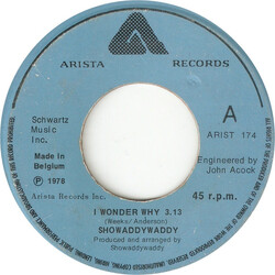 Showaddywaddy I Wonder Why USED VINYL 7INCH 45 RPM