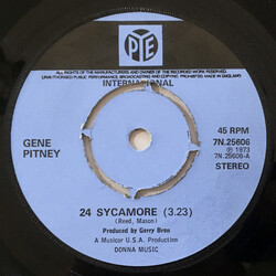 Gene Pitney 24 Sycamore USED VINYL 7INCH 45 RPM