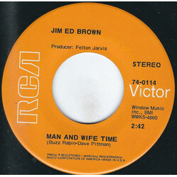 Jim Ed Brown Man And Wife Time / Healing Hands Of Time USED VINYL 7INCH 45 RPM SINGLE