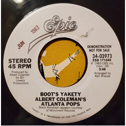Atlanta Pops Orchestra Boot's Yakety USED VINYL 7INCH 45 RPM PROMO