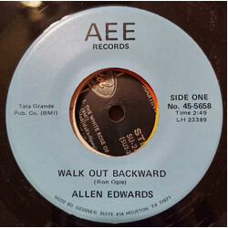 Allen Edwards (2) Walk Out Backward USED VINYL 7INCH 45 RPM