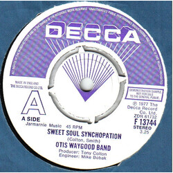 Otis Waygood Sweet Soul Synchopation USED VINYL 7INCH SINGLE 45 RPM PROMO