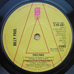 Billy Paul People Power / I Want 'Cha Baby USED VINYL 7INCH 45 RPM PROMO
