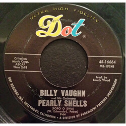 Billy Vaughn And His Orchestra Pearly Shells = Popo O Ewa USED VINYL 7INCH 45 RPM SINGLE