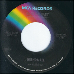 Brenda Lee Rock On Baby / More Than A Memory USED VINYL 7INCH 45 RPM SINGLE