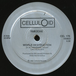 Time Zone World Destruction USED VINYL 12INCH 33 S RPM REISSUE