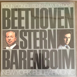 Ludwig van Beethoven / Isaac Stern / Daniel Barenboim / New York Philharmonic Violin Concerto In D Major, Op. 61 Vinyl LP USED