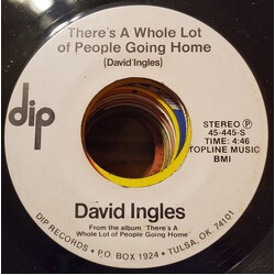 David Ingles (2) There's A Whole Lot Of People Going Home USED VINYL 7INCH 45 RPM