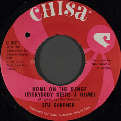 Stu Gardner Home On The Range (Everybody Needs A Home) / It's A Family Thang Vinyl 7" USED