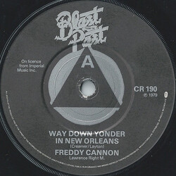 Freddy Cannon / Clarence "Frogman" Henry / Bobby Freeman Way Down Yonder In New Orleans / (I Don't Know Why) But I Do USED VINYL 7INCH 45 RPM REISSUE