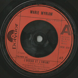 Marie Myriam L'oiseau Et L'enfant USED VINYL 7INCH SINGLE 45 RPM