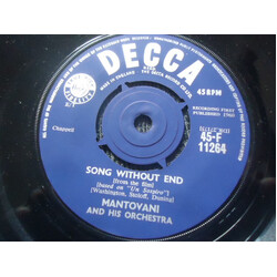 Mantovani And His Orchestra Song Without End USED VINYL 7INCH 45 RPM