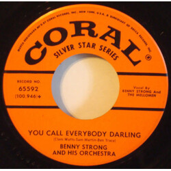Benny Strong And His Orchestra You Call Everybody Darling / Don't Bring Lulu USED VINYL 7INCH 45 RPM SINGLE