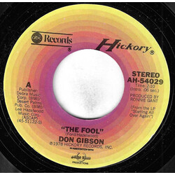 Don Gibson The Fool USED VINYL 7INCH 45 RPM STYRENE
