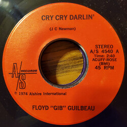 Gib Guilbeau Cry Cry Darlin' USED VINYL 7INCH 45 RPM