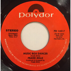 Frank Mills Music Box Dancer USED VINYL 7INCH 45 RPM SINGLE STYRENE