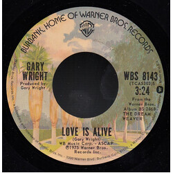 Gary Wright Love Is Alive USED VINYL 7INCH 45 RPM SINGLE STEREO