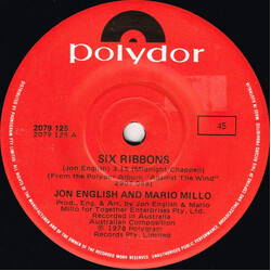 Jon English (3) / Mario Millo Six Ribbons USED VINYL 7INCH 45 RPM SINGLE