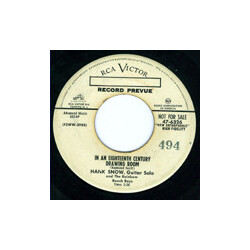 Hank Snow In An Eighteenth Century Drawing Room USED VINYL 7INCH 45 RPM SINGLE PROMO