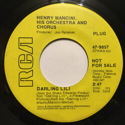 Henry Mancini And His Orchestra And Chorus Darling Lili / Love Theme From Sunflower (Loss Of Love) USED VINYL 7INCH 45 RPM SINGLE PROMO
