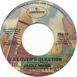 Jacky Ward A Lover's Question USED VINYL 7INCH 45 RPM SINGLE