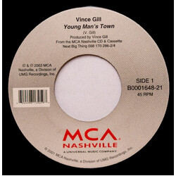 Vince Gill Young Man's Town USED VINYL 7INCH 45 RPM SINGLE