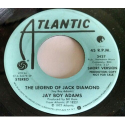 Jay Boy Adams The Legend of Jack Diamond USED VINYL 7INCH 45 RPM SINGLE PROMO