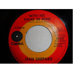 Jean Shepard With His Hand In Mine / Just Plain Lonely USED VINYL 7INCH 45 RPM SINGLE