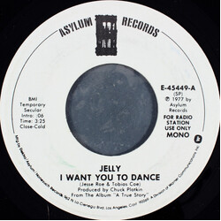 Jelly I Want You To Dance USED VINYL 7INCH 45 RPM SINGLE PROMO STEREO MONO