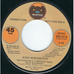 Jesse Winchester Nothing But A Breeze USED VINYL 7INCH 45 RPM PROMO