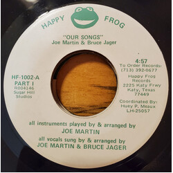 Joe Martin & Bruce Jager Our Songs USED VINYL 7INCH SINGLE