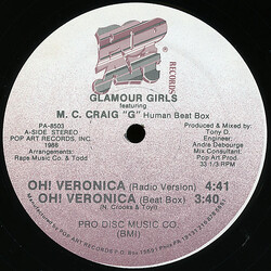 Glamour Girls / Craig G Oh! Veronica USED VINYL 12INCH 33 S RPM