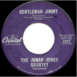 The Jonah Jones Quartet Gentleman Jimmy USED VINYL 7INCH 45 RPM