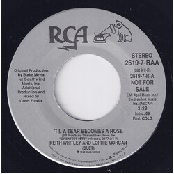 Keith Whitley / Lorrie Morgan 'Til A Tear Becomes A Rose USED VINYL 7INCH 45 RPM PROMO