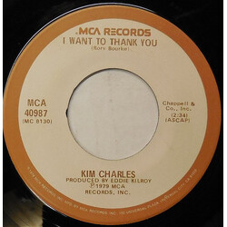 Kim Charles I Want To Thank You USED VINYL 7INCH 45 RPM SINGLE