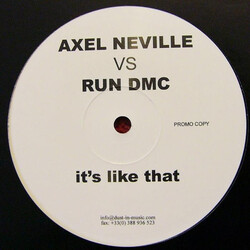 Axel Neville / Run-DMC It's Like That USED VINYL 12INCH UNOFFICIAL RELEASE SINGLE SIDED PROMO